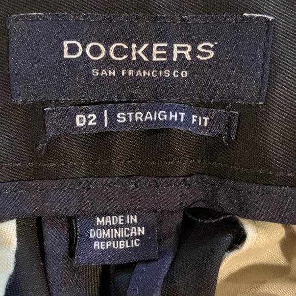 Men’s black Dockers D2 flat front straight fit black pants 32x32 nearly new! - Picture 4 of 7